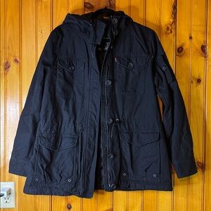 Levi hooded military style jacket